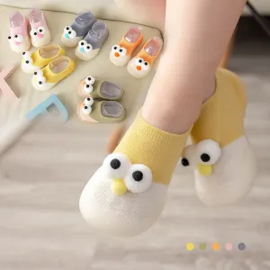 Big Eyes Color Block First Walker Booties