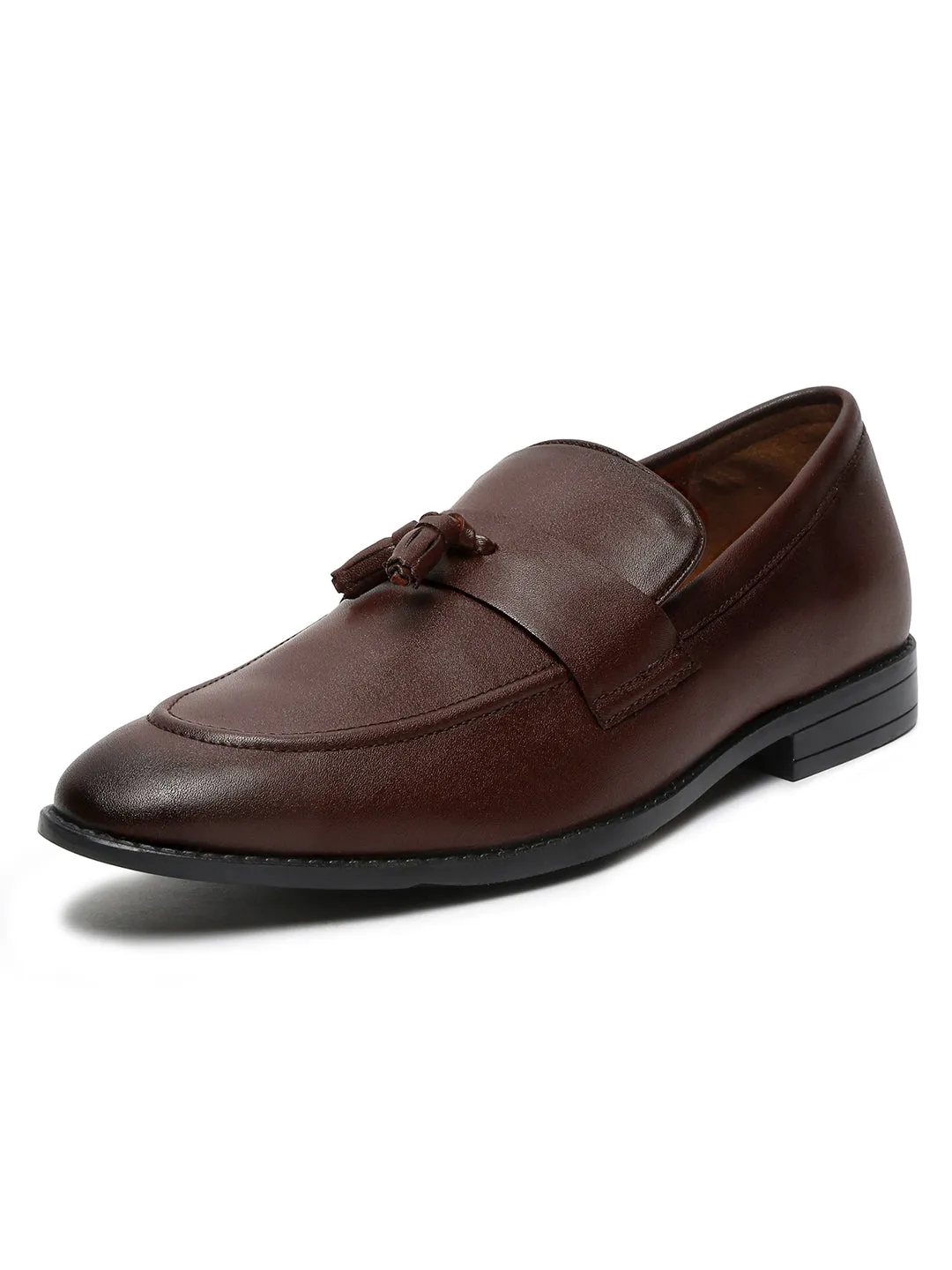 Brunette Brown Tassel Style Comfortable Moccasins