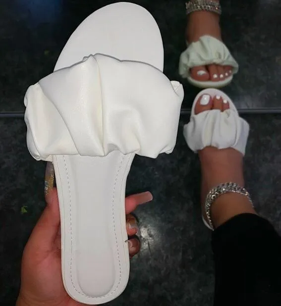 Cute Leather Flat Sandals