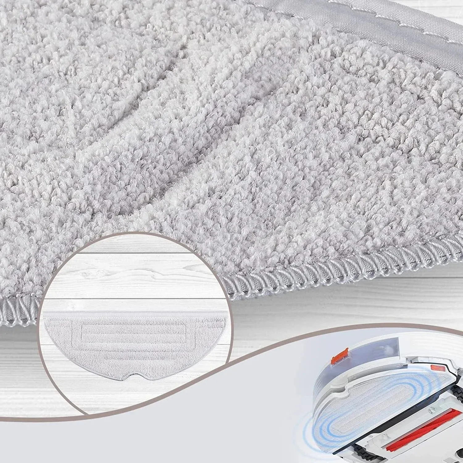 Double Vibration Mop Pad for Roborock S8 Pro