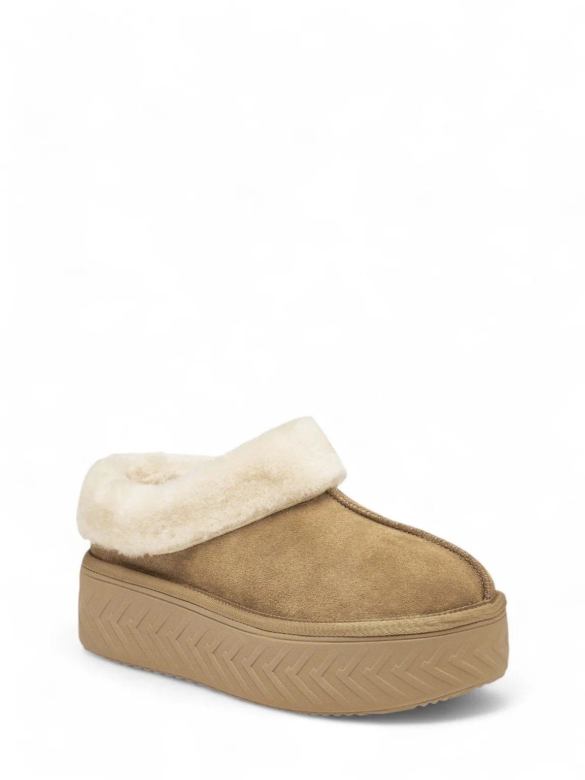 Faux Suede Slip-on Boots