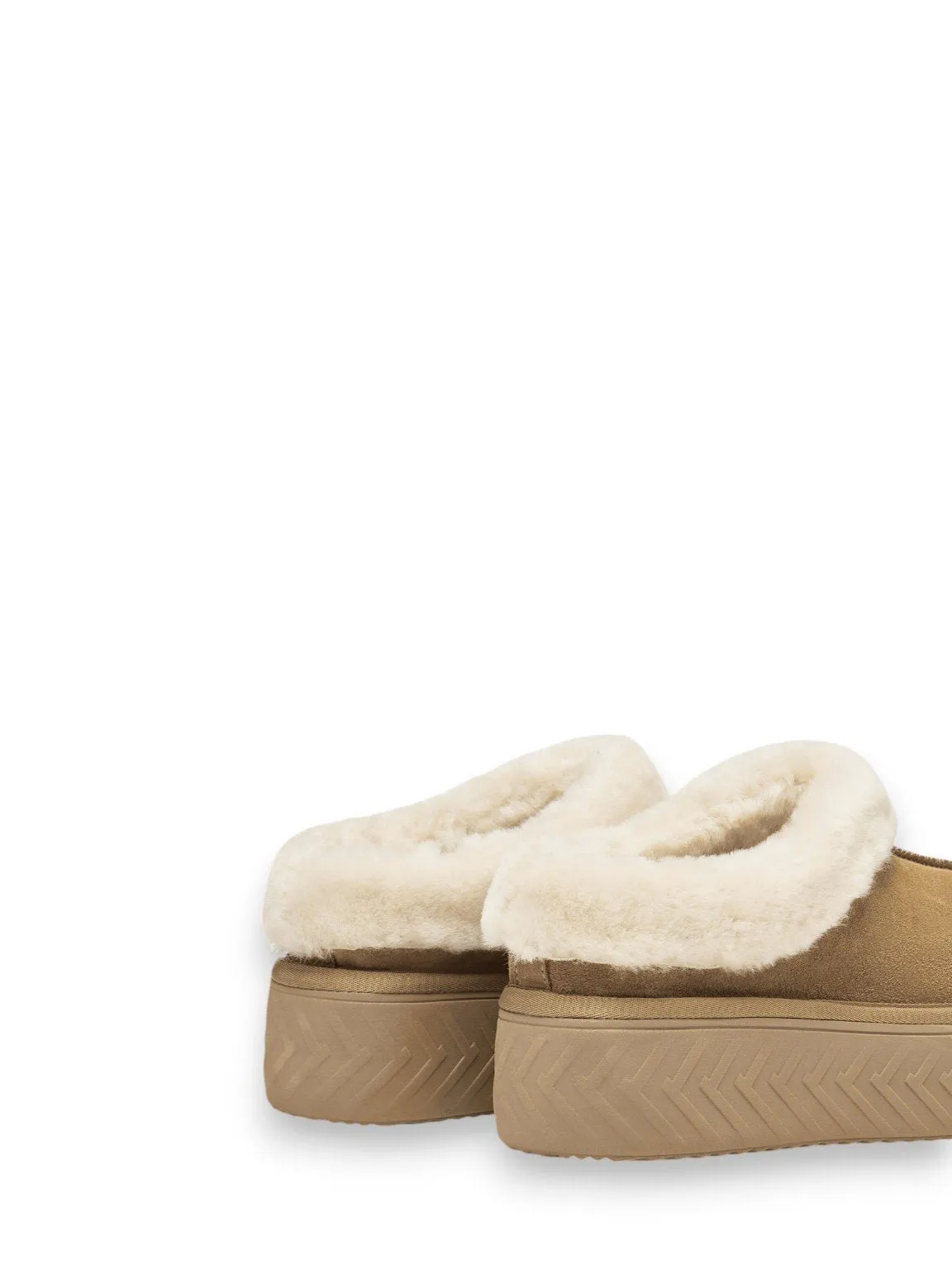 Faux Suede Slip-on Boots
