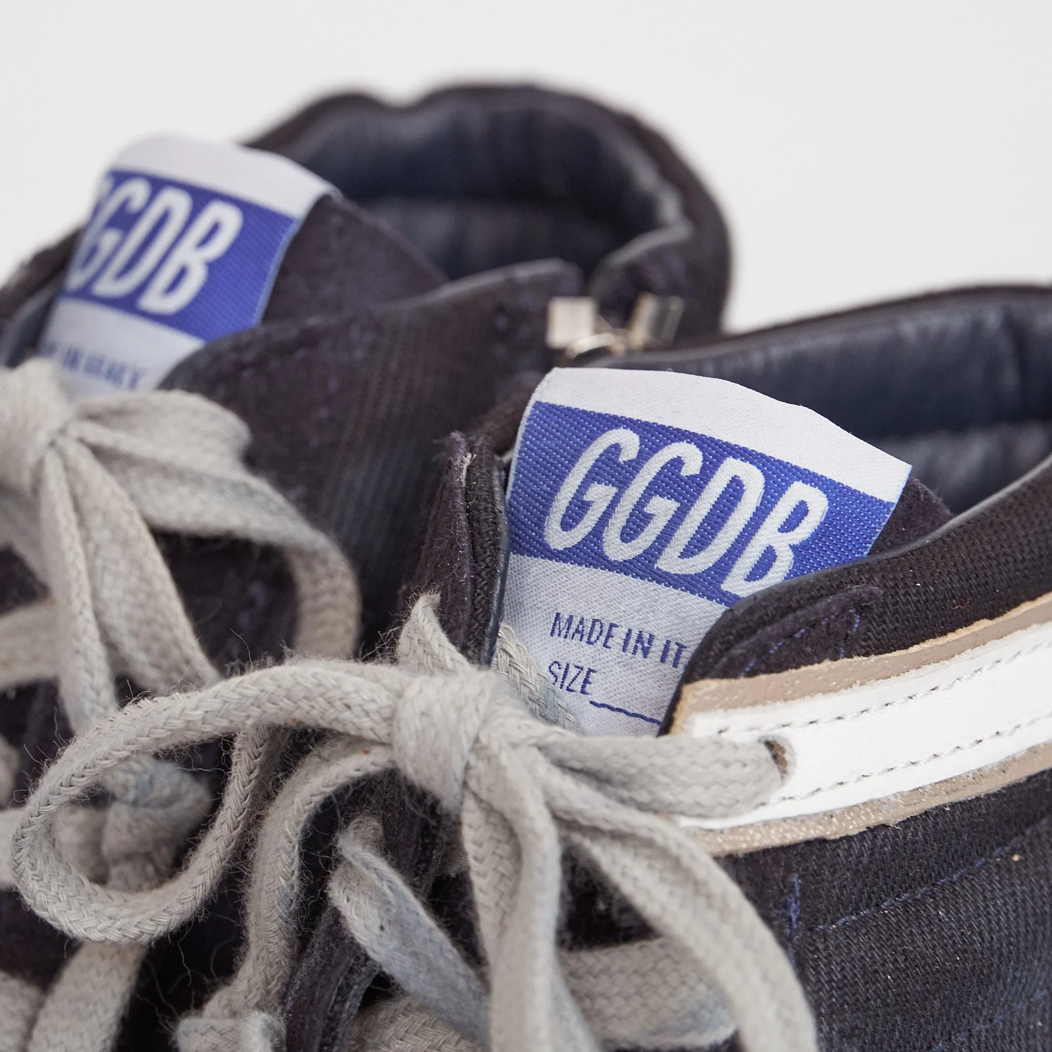 Golden Goose High Navy Slide Sneakers