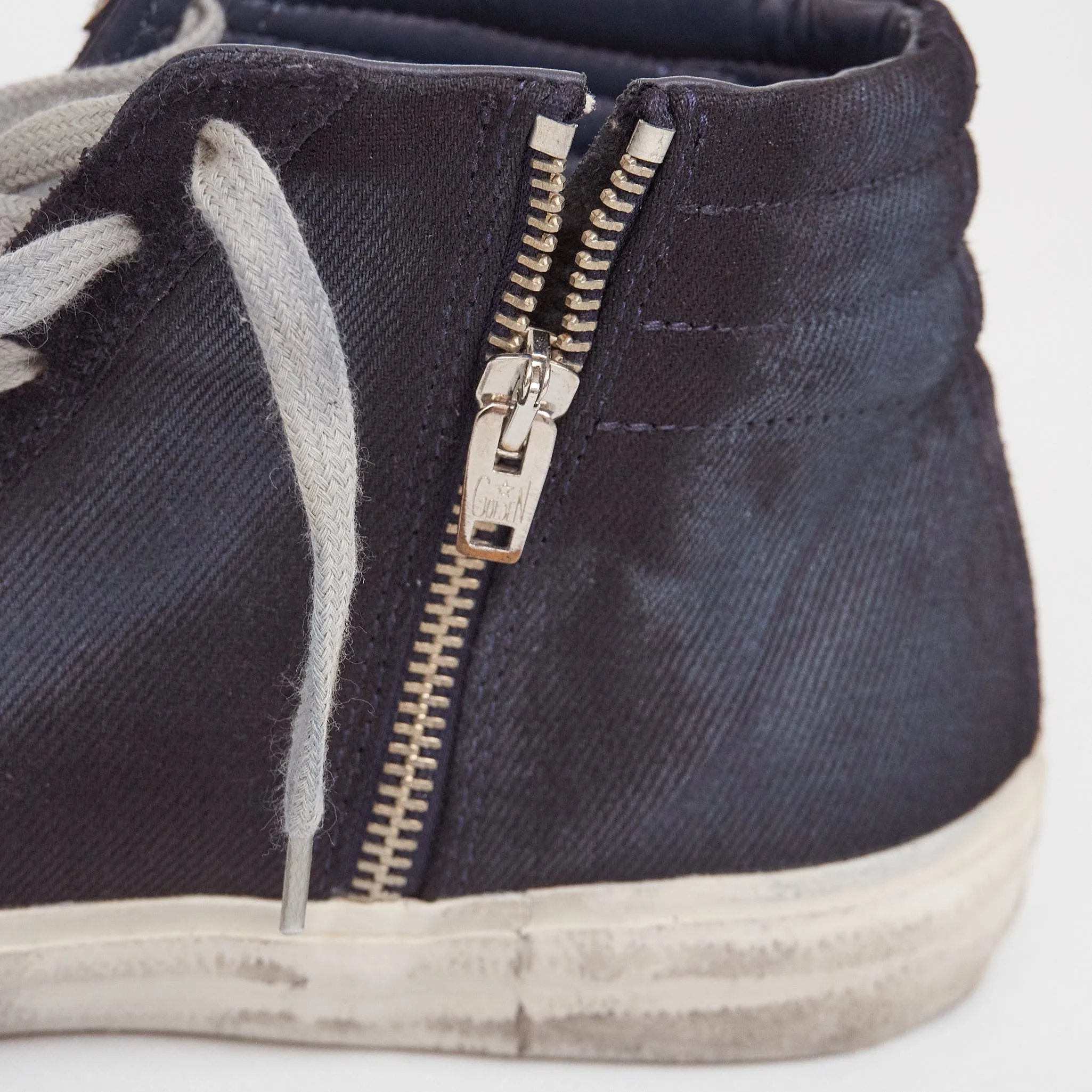Golden Goose High Navy Slide Sneakers