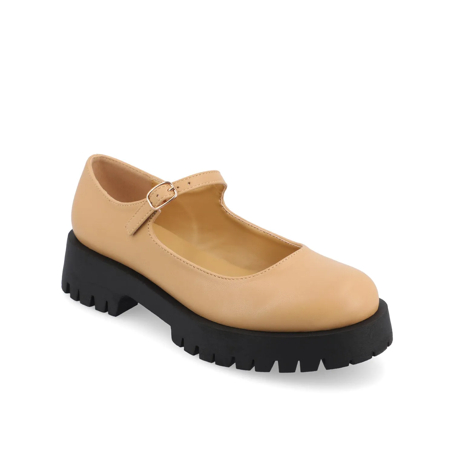 KAMIE LUG SOLE MARY JANE FLATS