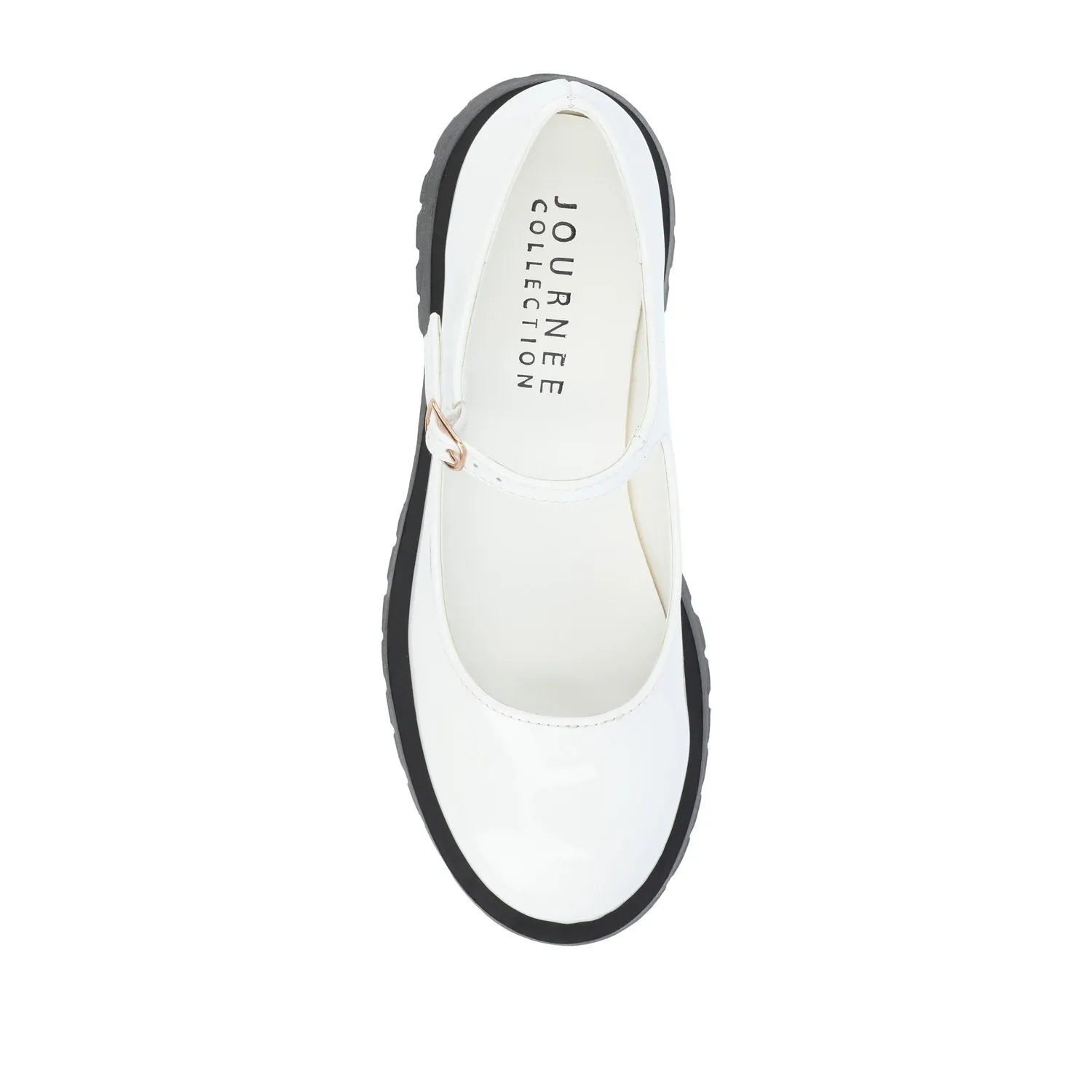 KAMIE LUG SOLE MARY JANE FLATS