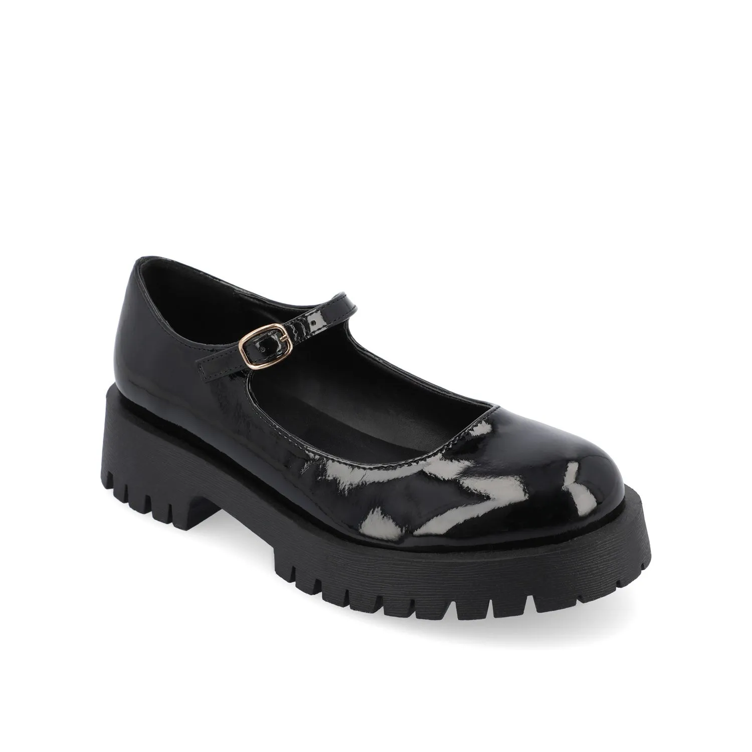 KAMIE LUG SOLE MARY JANE FLATS