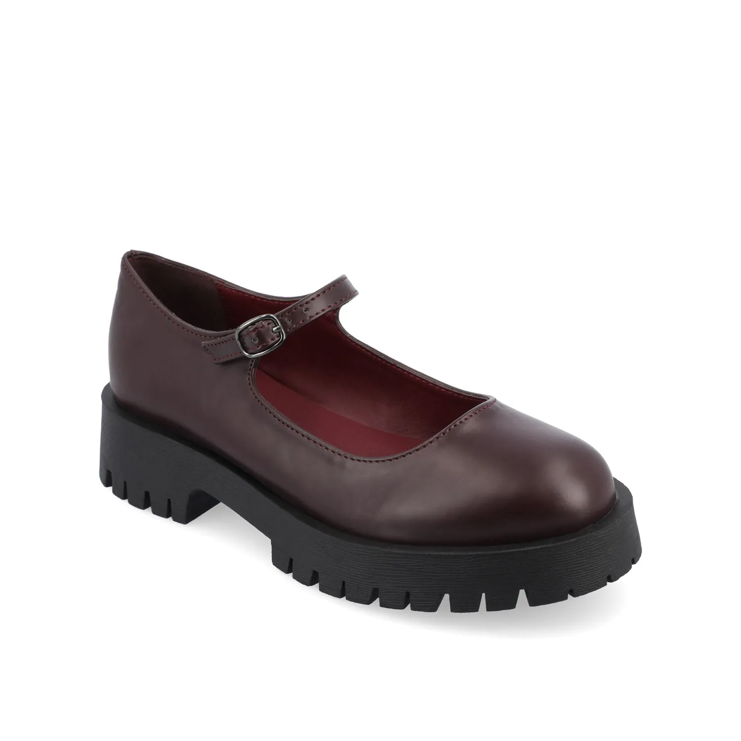 KAMIE LUG SOLE MARY JANE FLATS