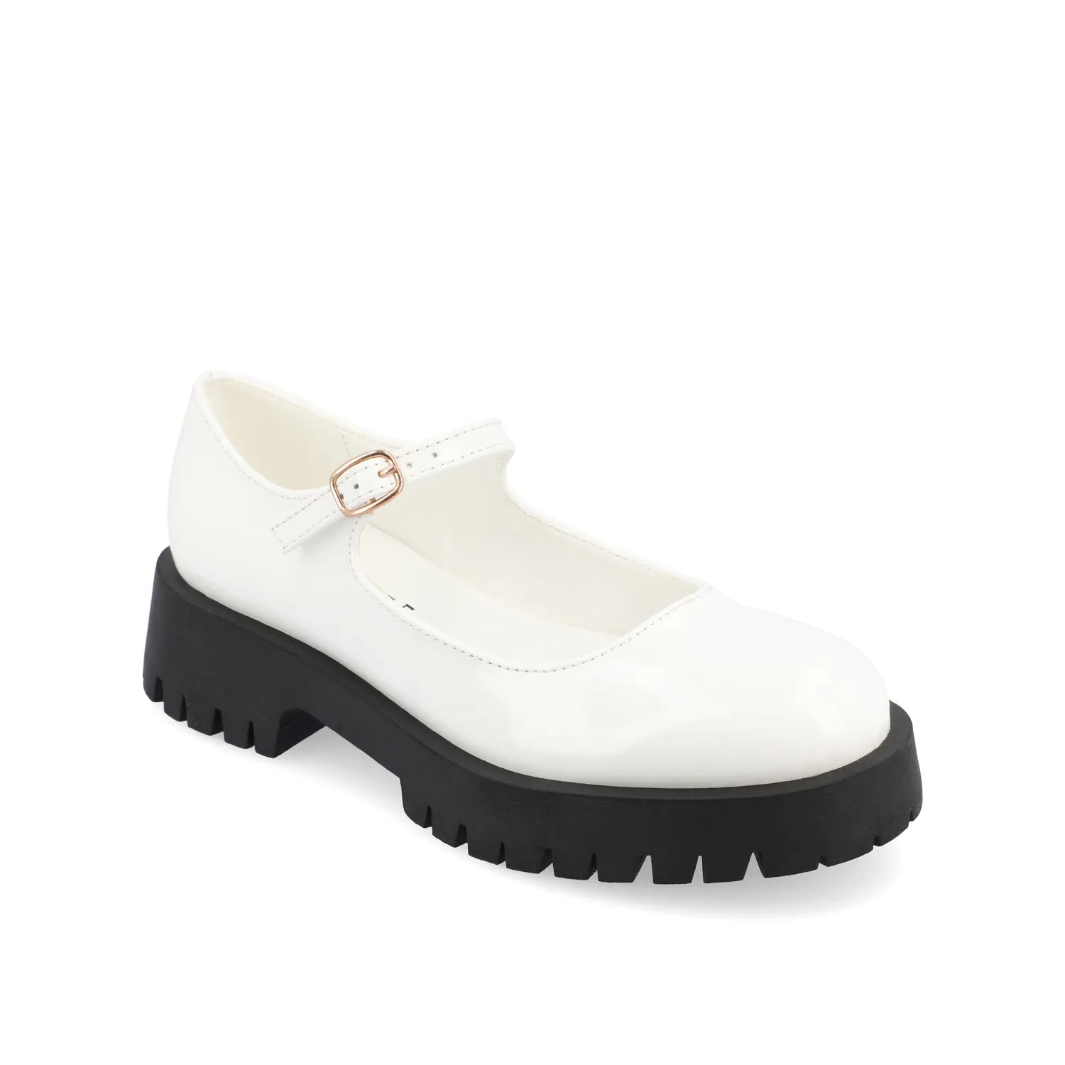 KAMIE LUG SOLE MARY JANE FLATS