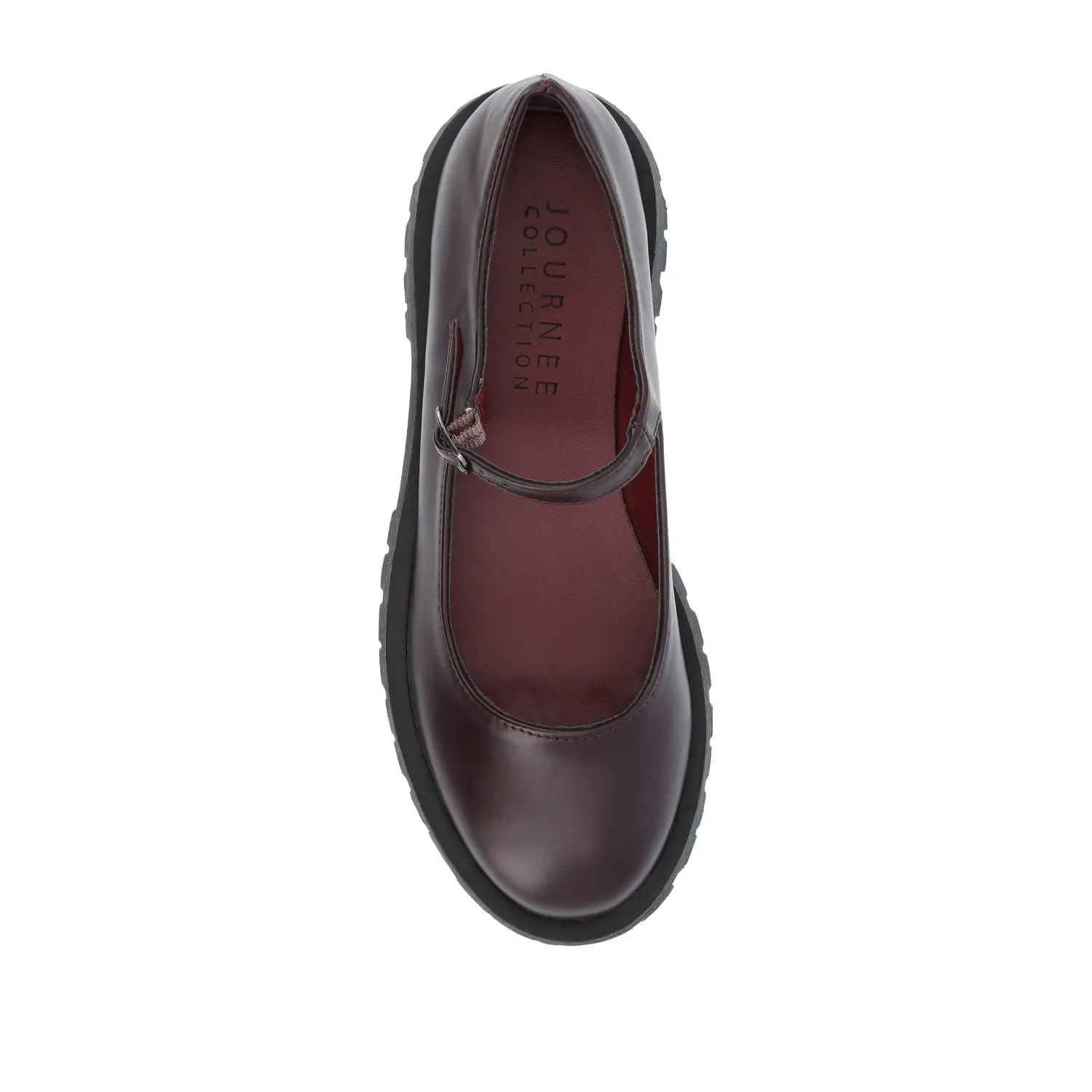 KAMIE LUG SOLE MARY JANE FLATS