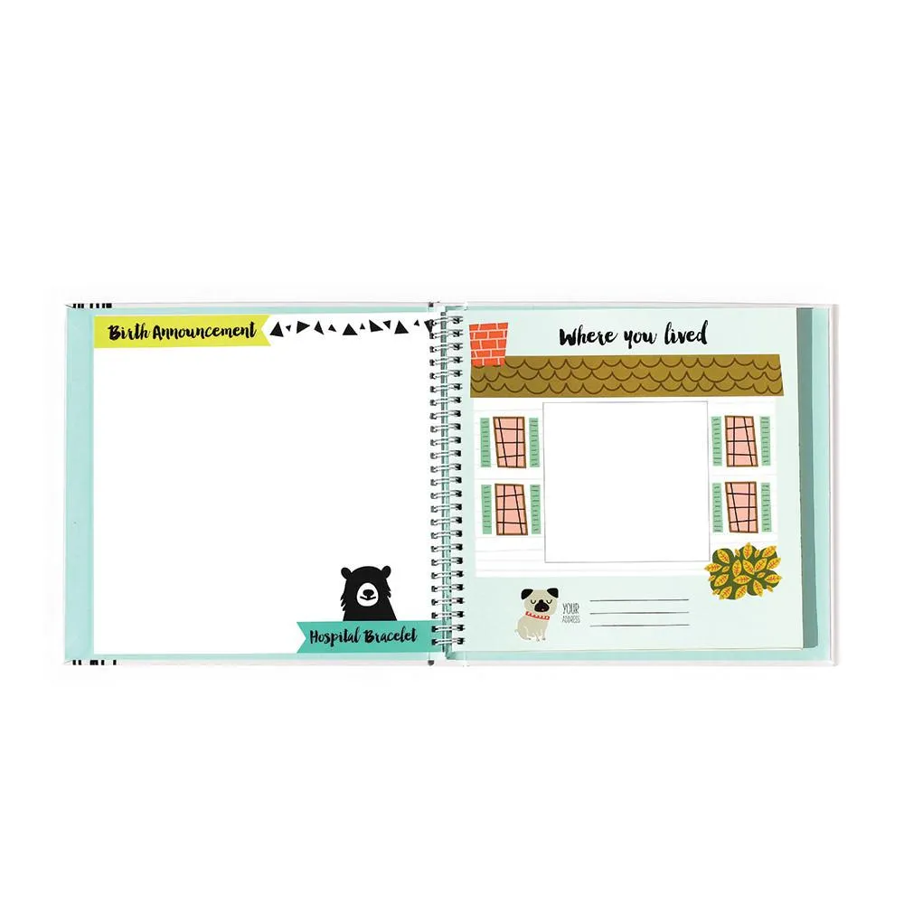 Little Animal Lover Memory Baby Book by Lucy Darling