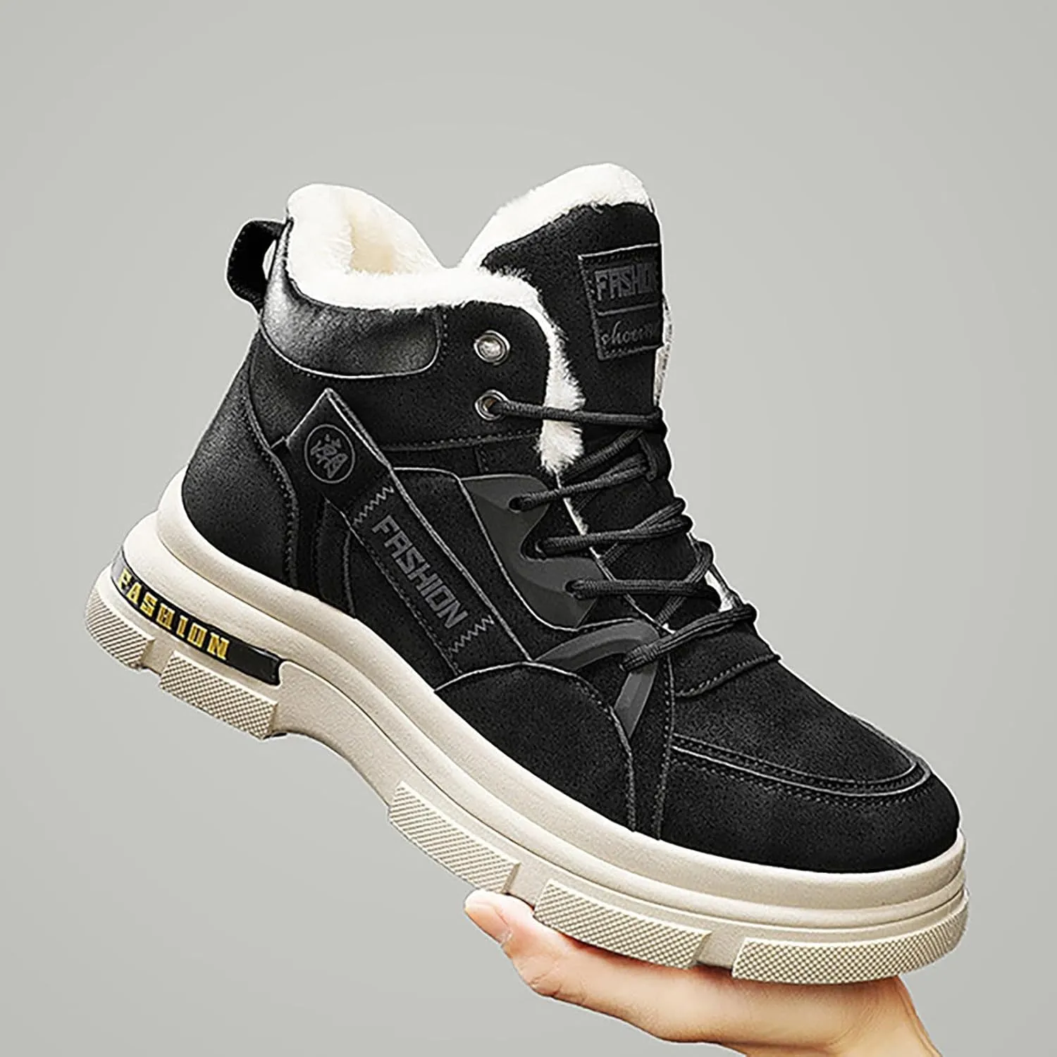 Men's Work Boots Non Steel Toe Hiking Sneakers Ankle Ladies Women Safety Toe Shoes Business Casual Waterproof Platform Botas Slip Resistant Hike Grounded Footwear