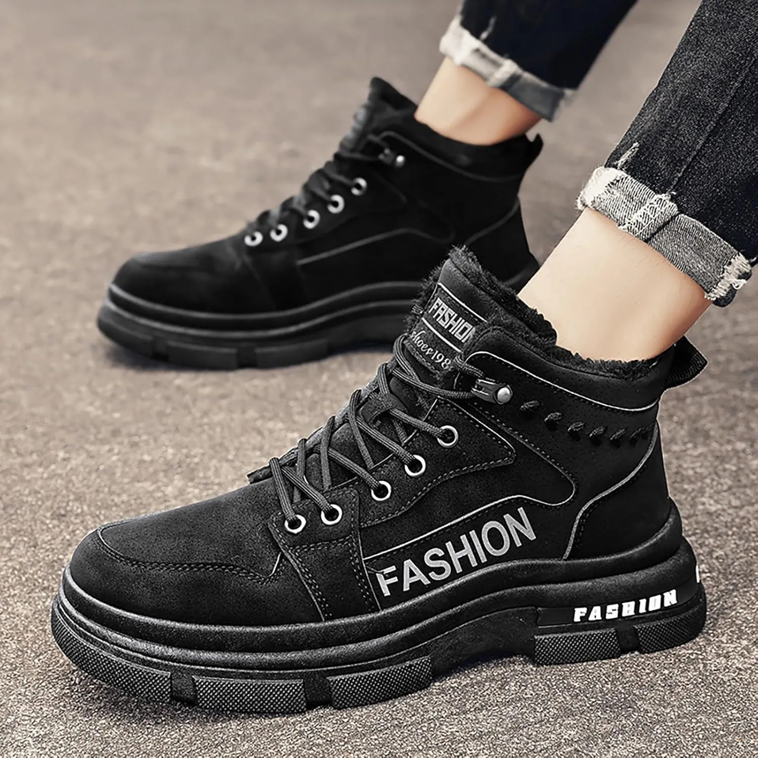 Mens Work Boots Soft Toe Hiking Sneakers Boot with Comfort Workout Shoes for Women Waterproof Work Botas Soft Toe Non Slip Rubber Sole Hike Grounded Footwear
