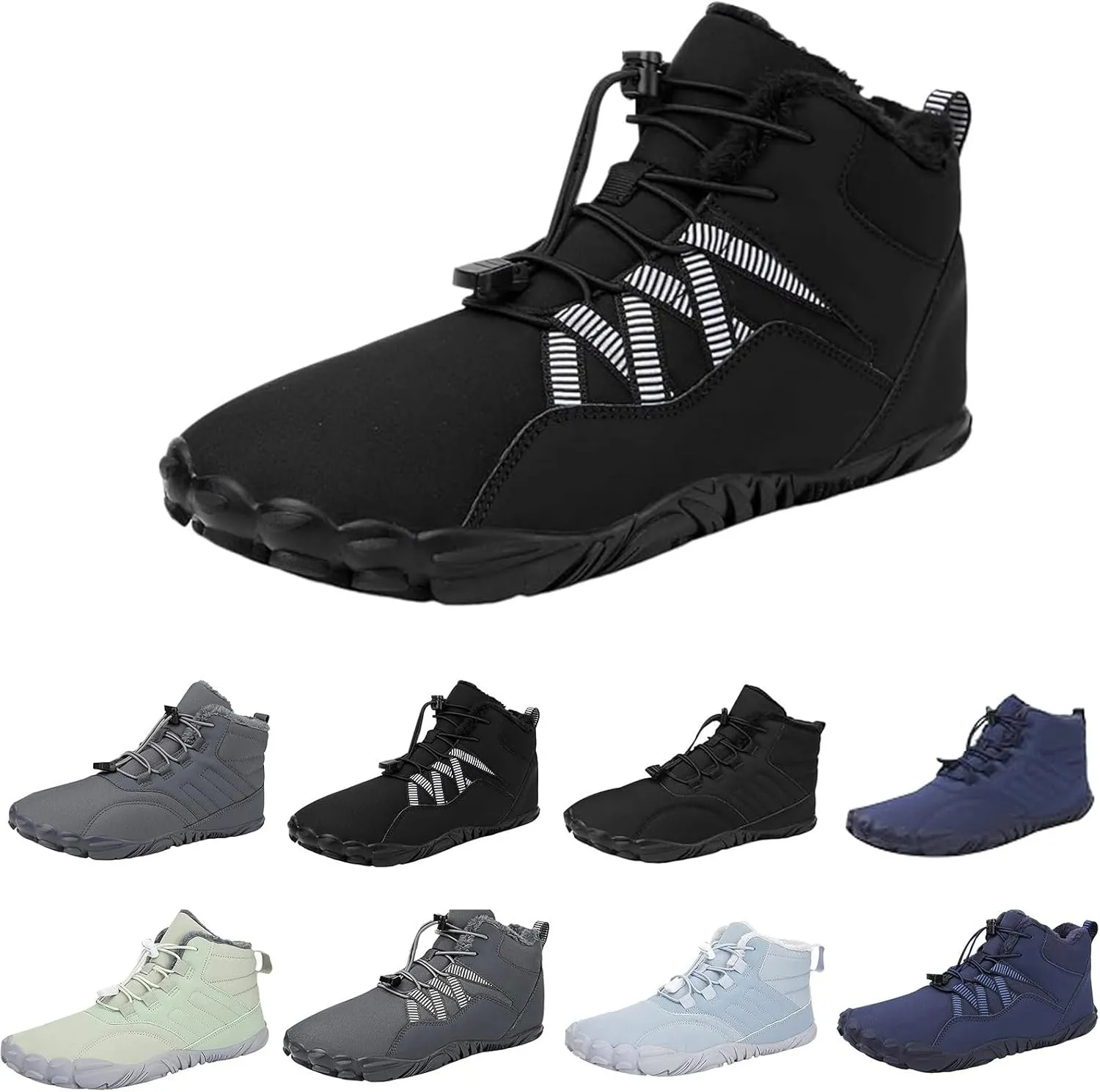Mens Work Boots Wide Width Hiking Sneakers Women's Slip On Warm Safety Shoes for Women Non Slip Slip On Platform Shoes Lightweight Comfortable Hike Grounded Footwear