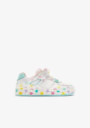 Multicolour Stars White Sneakers
