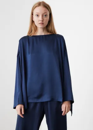 Silk Boatneck Top
