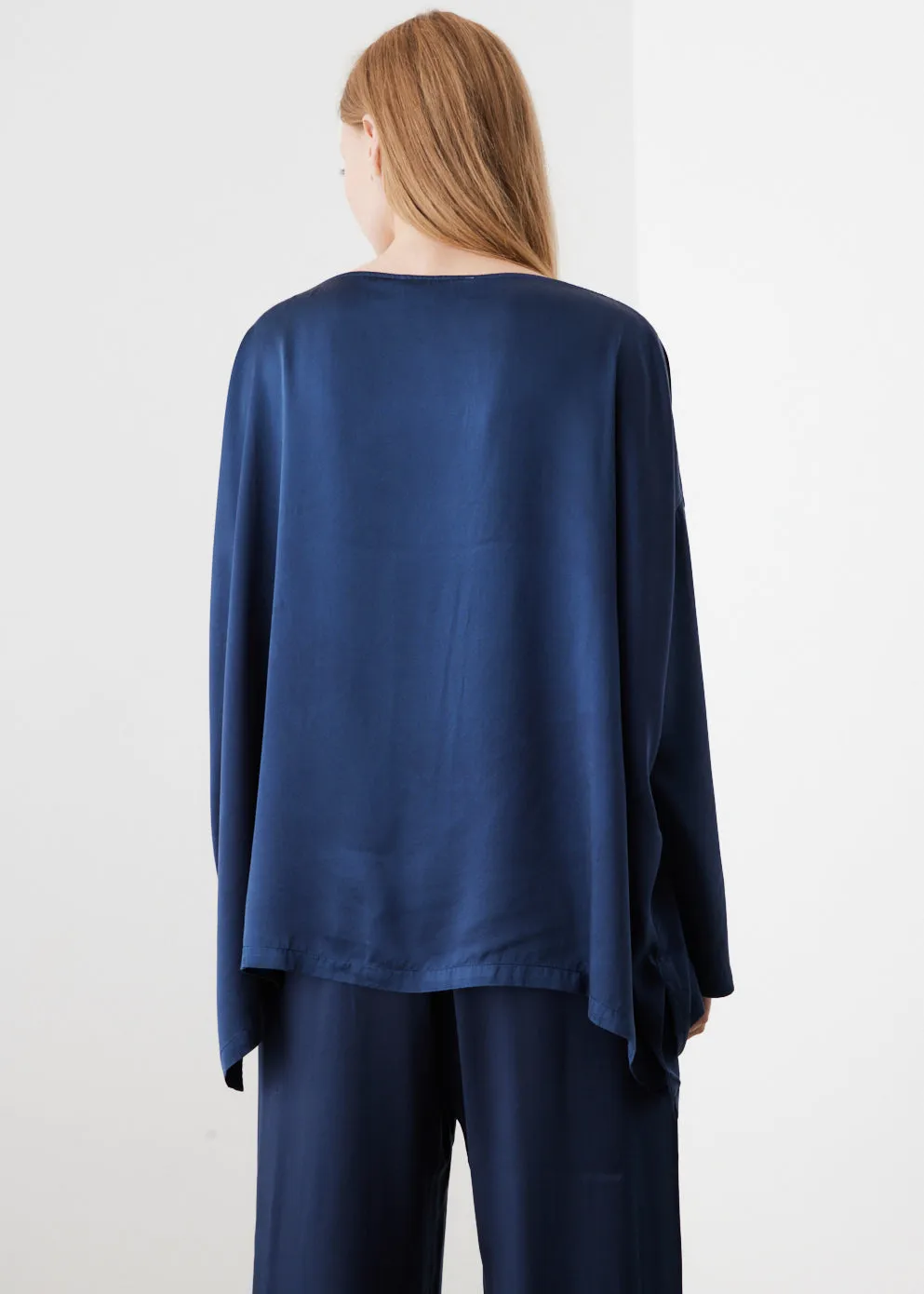 Silk Boatneck Top