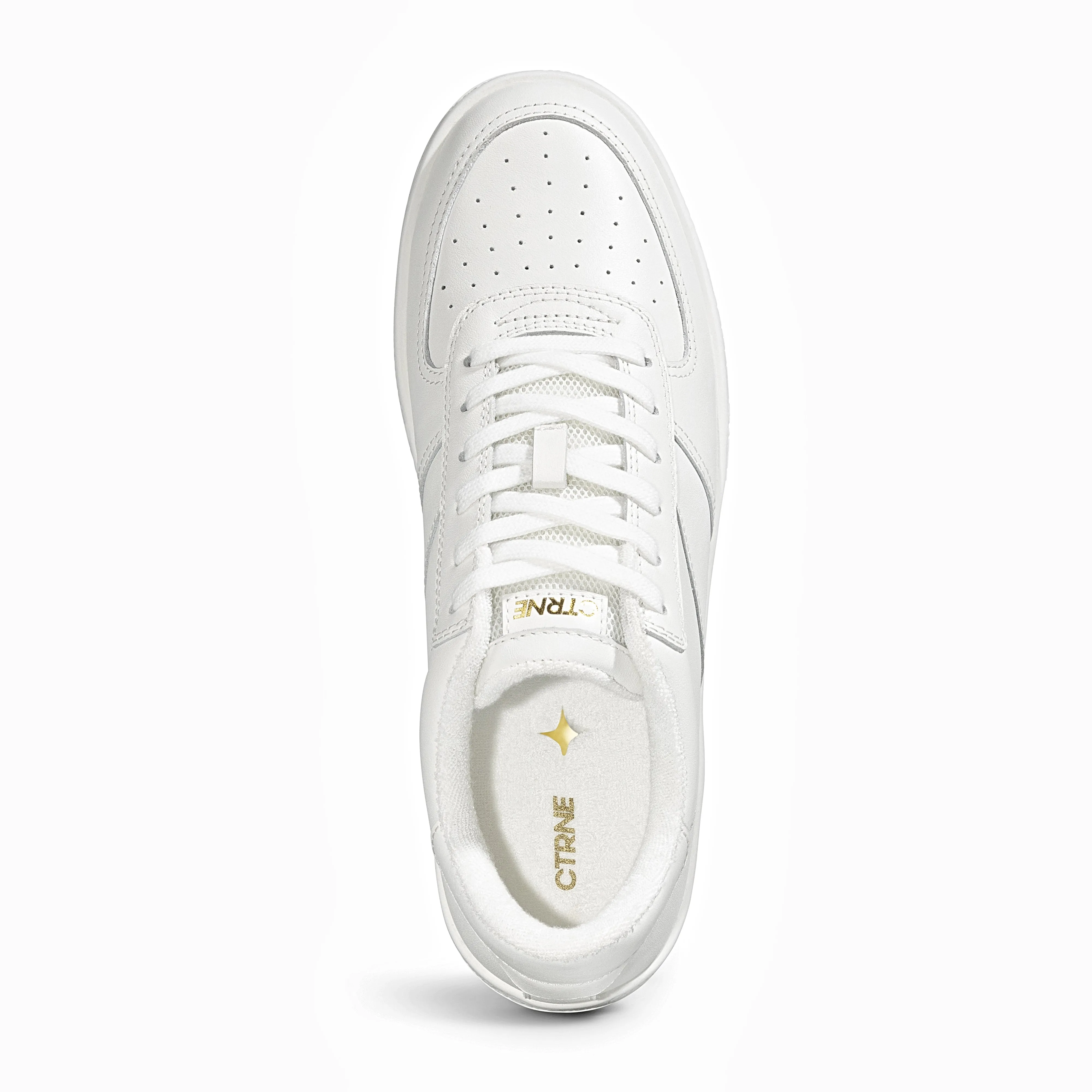The Manifest Sneaker in White/Leather