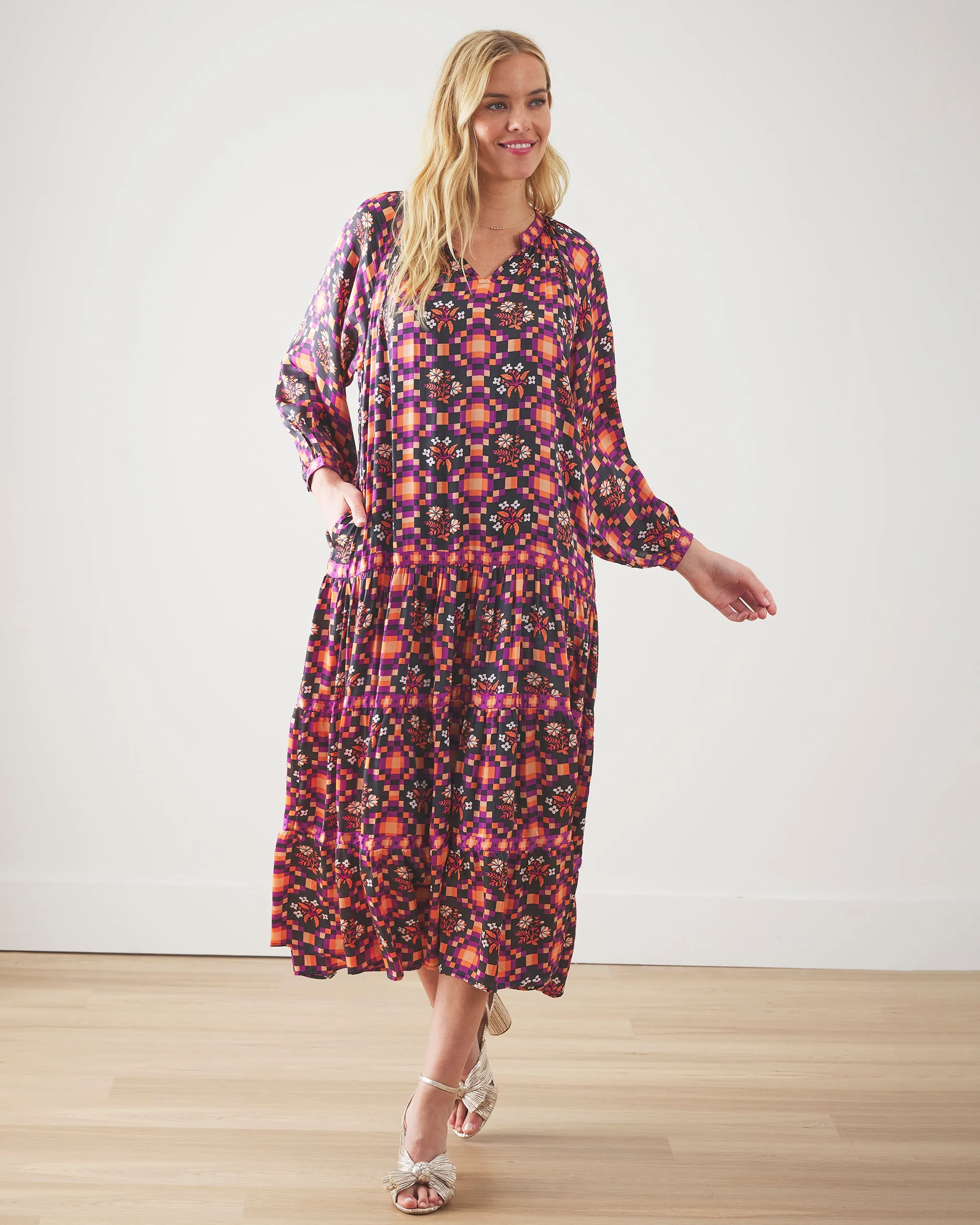 Tomorrow's Tapestry - City Lights Dress - Violet Breeze