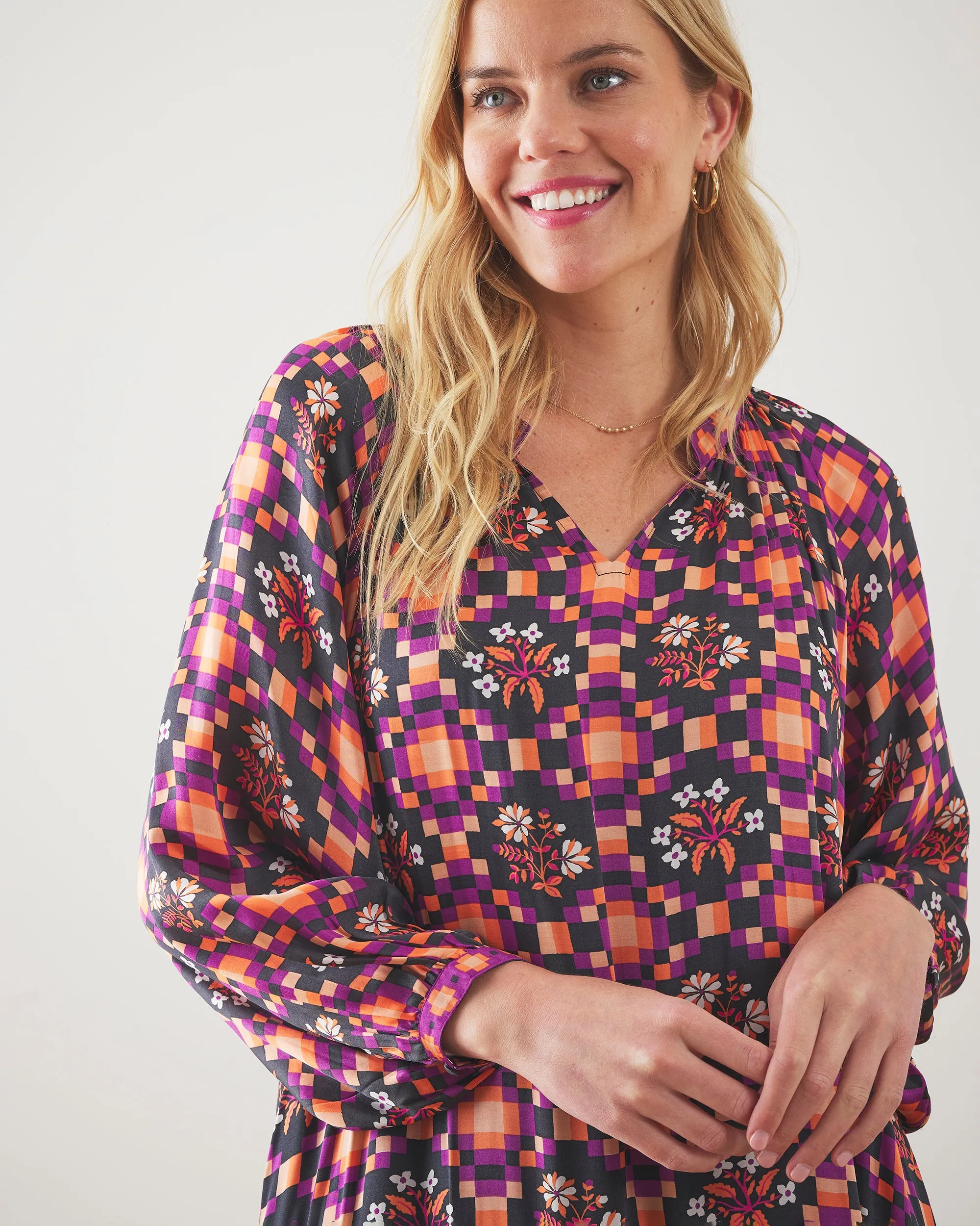 Tomorrow's Tapestry - City Lights Dress - Violet Breeze