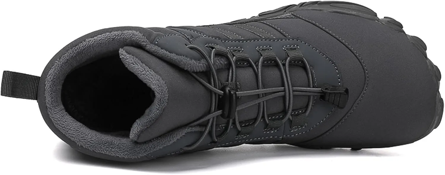 Winter Hiking Shoes Wide Toe Barefoot Shoes, Walking Hiking Boots for Women Men Trail Running Non-Slip