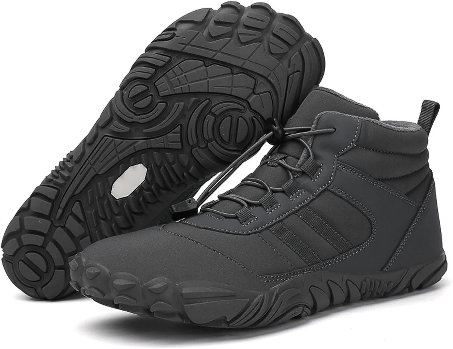 Winter Hiking Shoes Wide Toe Barefoot Shoes, Walking Hiking Boots for Women Men Trail Running Non-Slip