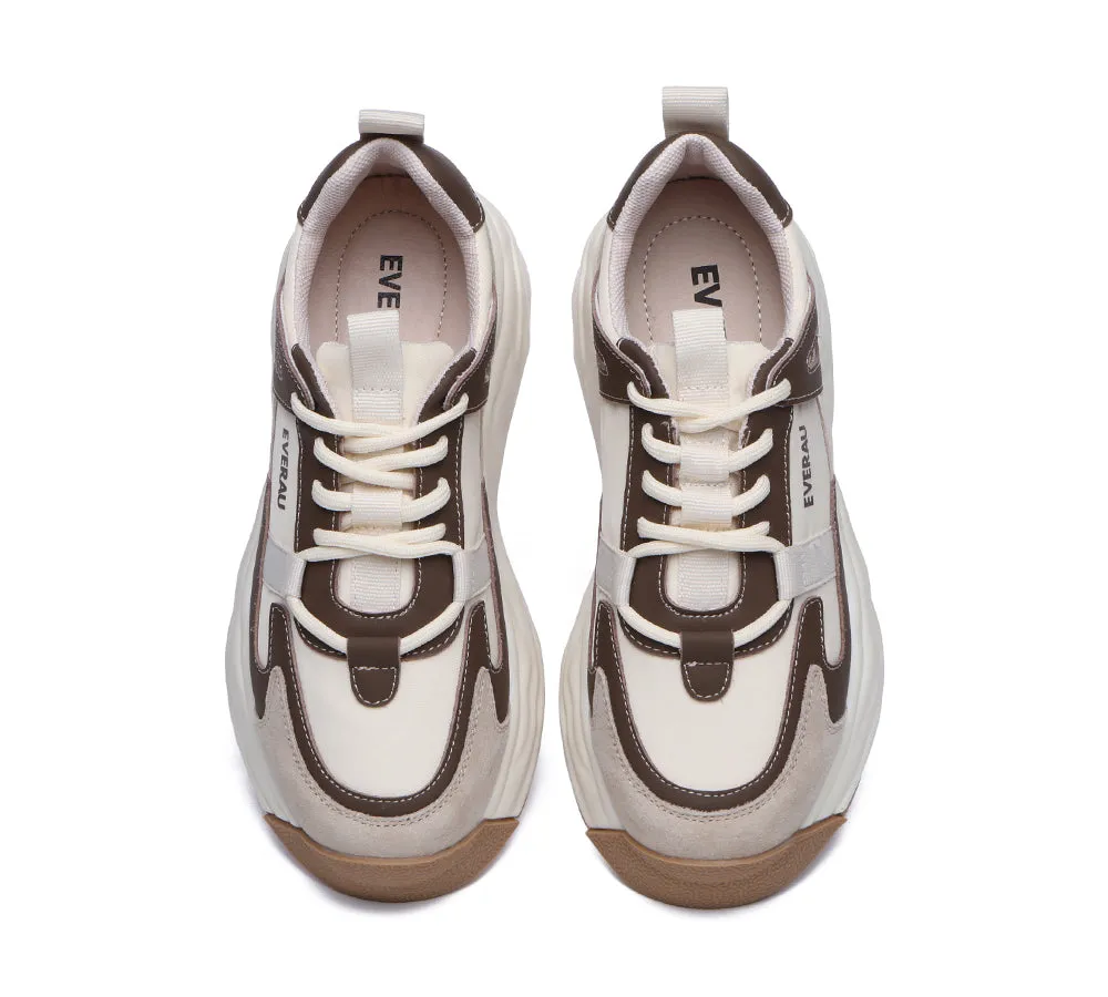 Women Chunky Sneakers Premium Leather Insole Nonslip Ellis