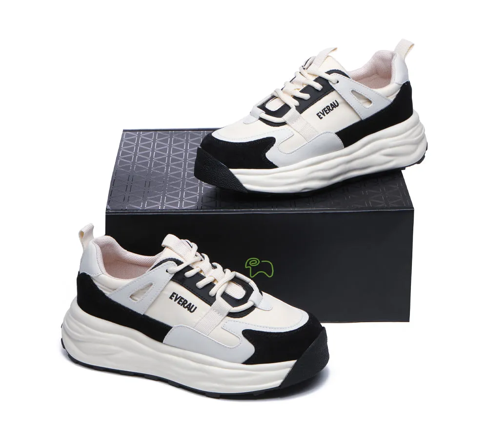 Women Chunky Sneakers Premium Leather Insole Nonslip Ellis
