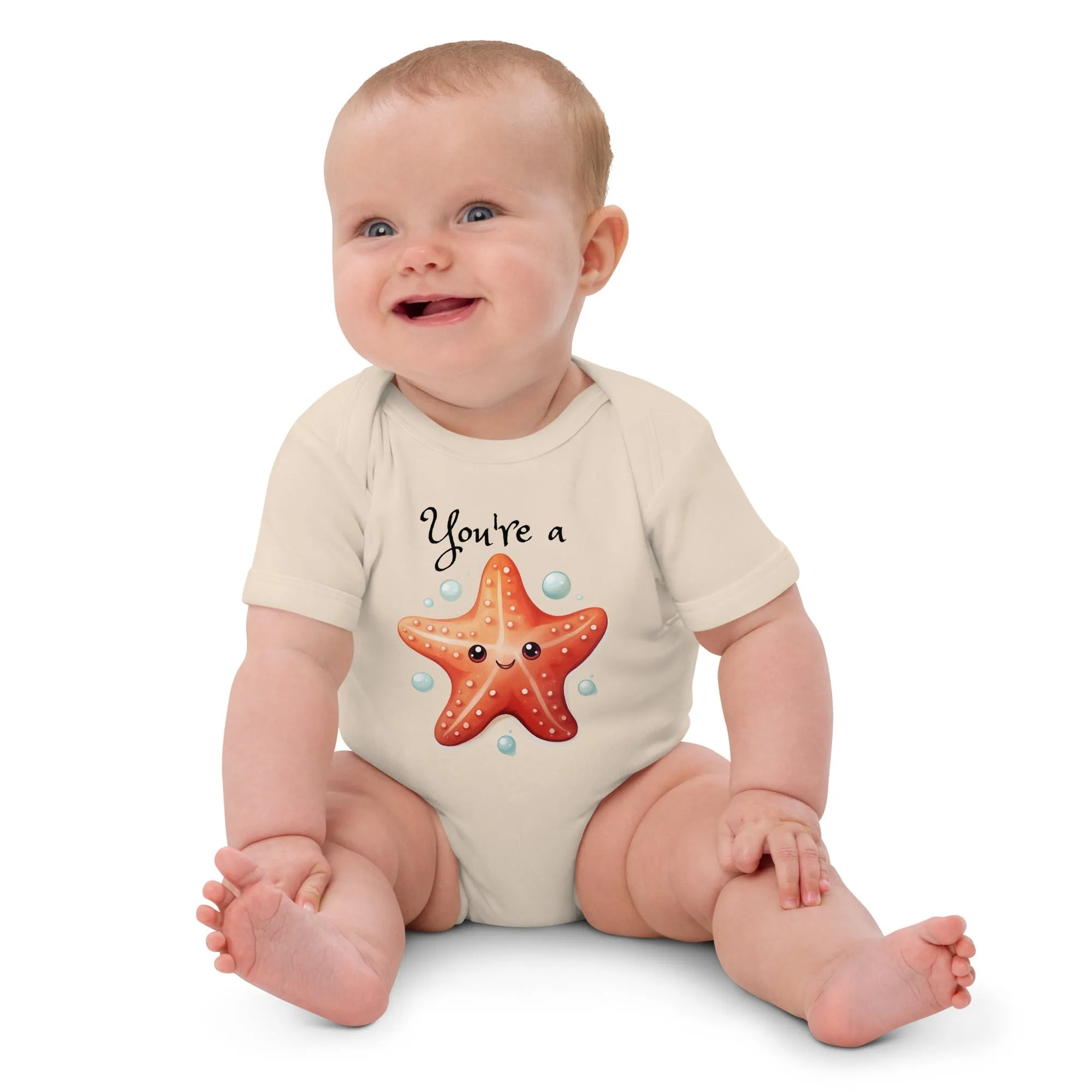 You're a Sea Star Baby Bodysuit / Organic cotton baby bodysuit